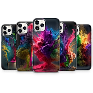 Art Colorful Phone Case Acril Cover for iPhone 14, 13, 12, 11, SE, XR, XS, X, 8, 7, Pixel 6, 6 Pro, Samsung S22, S21, S20, A40, A71, A51 B35