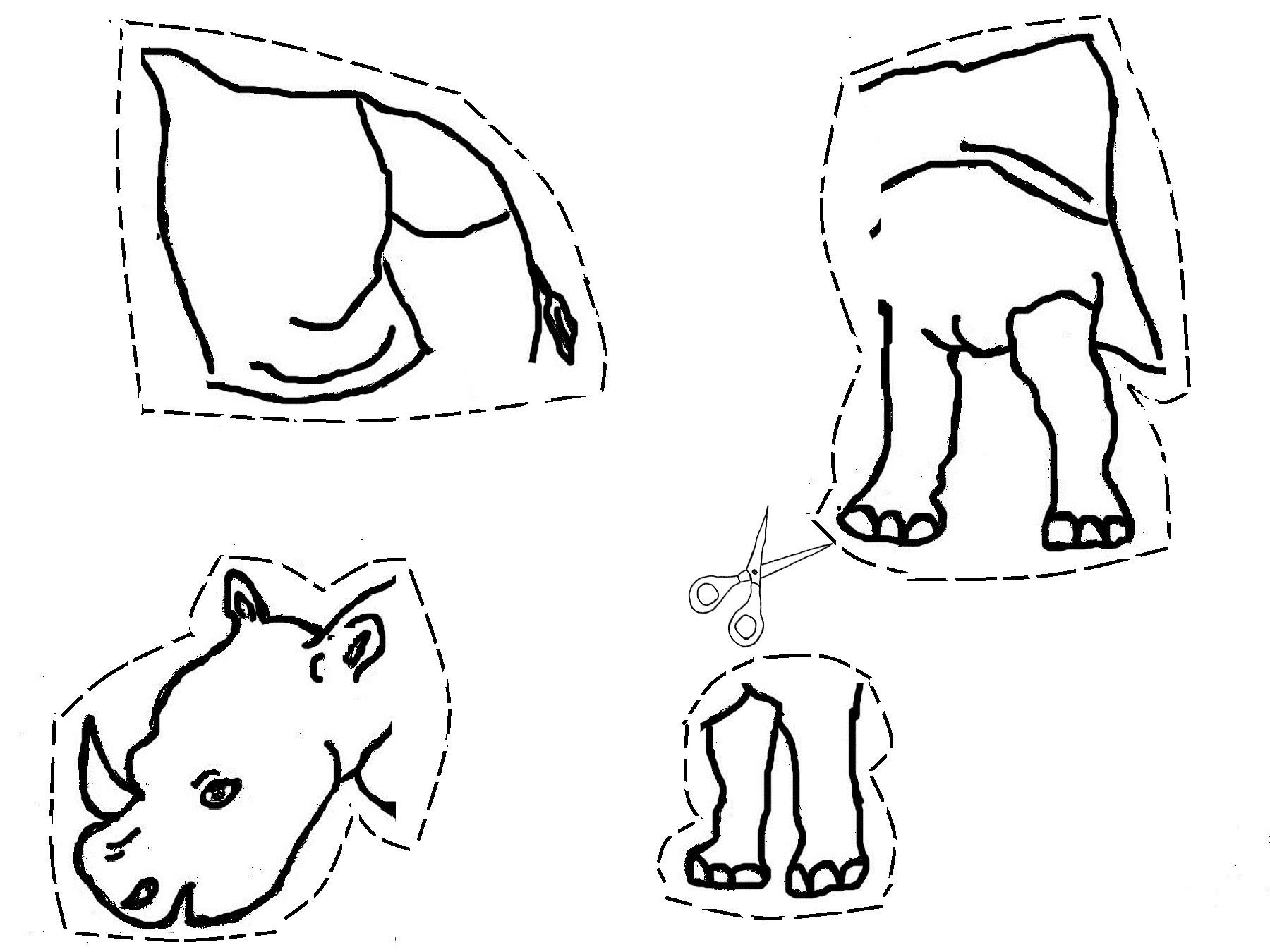 Kids 2 in 1 Cut Paste and Color e-book PDF download | Etsy