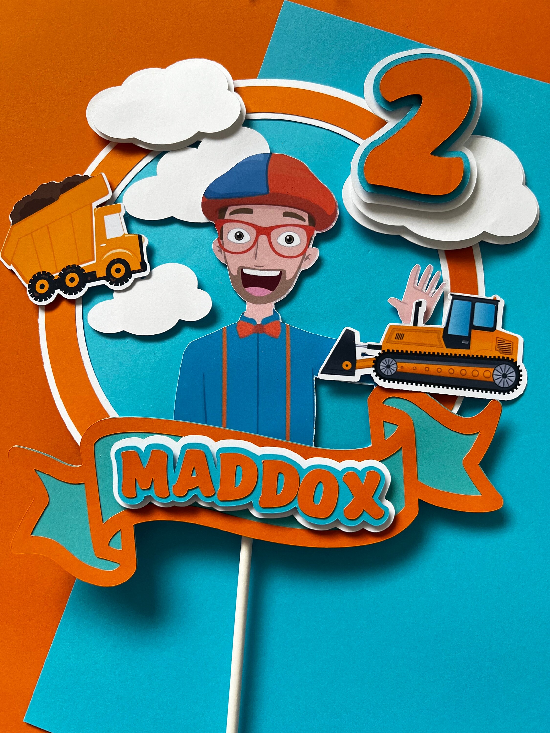 Blippi Caketopper Blippi Decor Blippi Birthday Blippi Theme Etsy UK