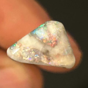Andamooka Matrix and black Opal specimen stone.