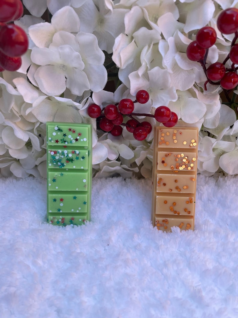 Christmas Wax Melt Snap Bars, Highly Scented, Long Lasting Soy Wax