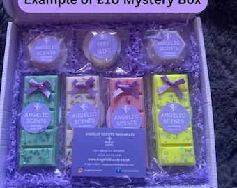 Wax Melt Mystery Box Gift Set Bundle - Sample Delights for a Birthday Surprise, Natural Melts for Warmer.