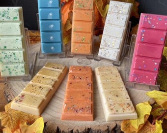 Autumn Wax Melt Snap Bars, Natural Soy Wax, 9 Fragrances, Highly Scented, Long Lasting, Fall