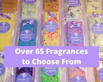 Highly Scented Soy Wax Melts Snap Bar, Long Lasting, Vegan Friendly, Over 65 scents to choose from