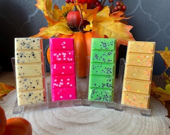 Halloween Wax Melt Snap Bars, Autumn, 100% Natural Soy Wax, 10 Fragrances, Highly Scented, Long-Lasting, Fall
