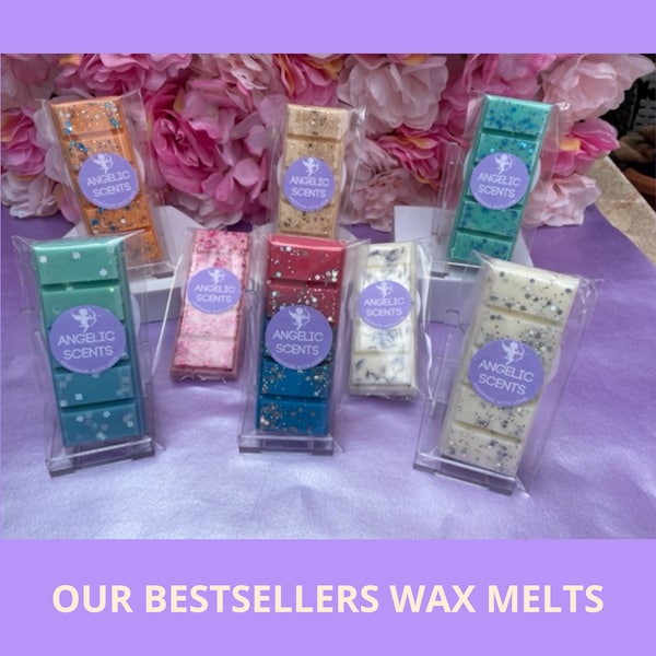 Bestseller Wax Melt Snap Bars, Highly Scented Soy Wax, Handmade Letterbox Gift, Long Lasting Scent Throw, Birthday Gift for Her