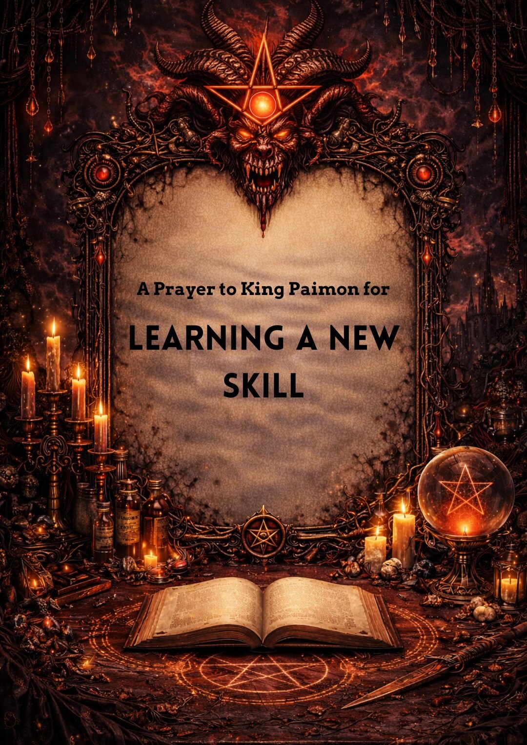 Paimon Writing Prayer to King Paimon for Learning a New Skill - Etsy