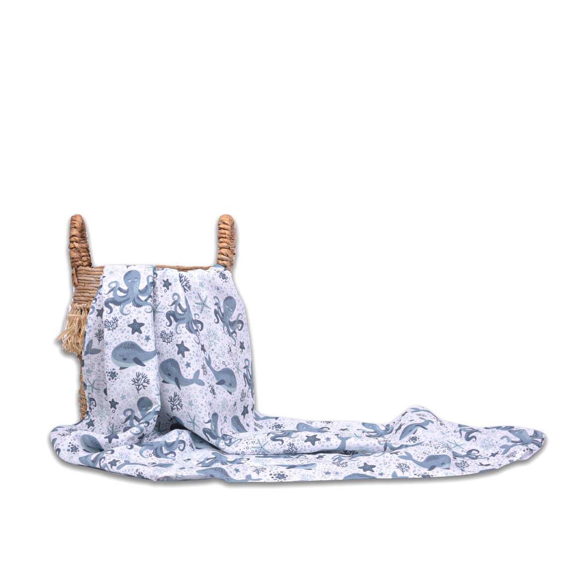 Ocean Theme Gender Neutral Swaddle Set Cute Crochet Octopus Etsy