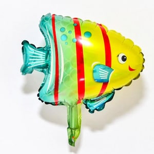 Mini Foil Fish Balloon, Sea Creature, Under The Sea, No Helium