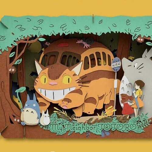 Ensky My Neighbor Totoro Paper Theater Pt L18 The Cat Bus Etsy Ensky My Neighbor Totoro Paper Theater Pt L18 The Cat Bus Etsy