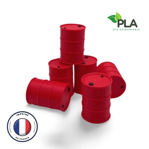 Barils D'Huile (6 pièces) /  Décors plastique pour Jeux