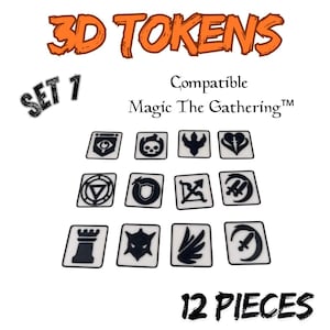 Magic the Gathering TCG Jetons Set 1 / Counter / Impression 3D