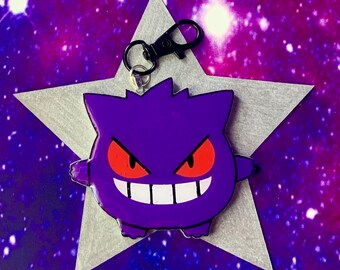Blue Ghost Bag Charm, Ghost Keychain