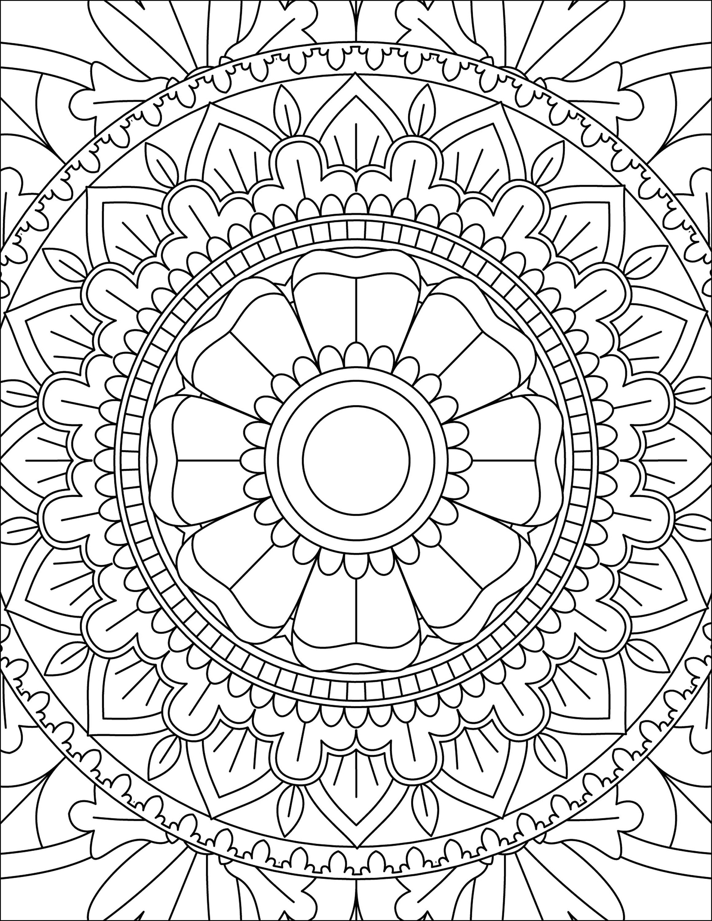  Elfew 2 Pack Mandalas Relaxing Coloring Books for