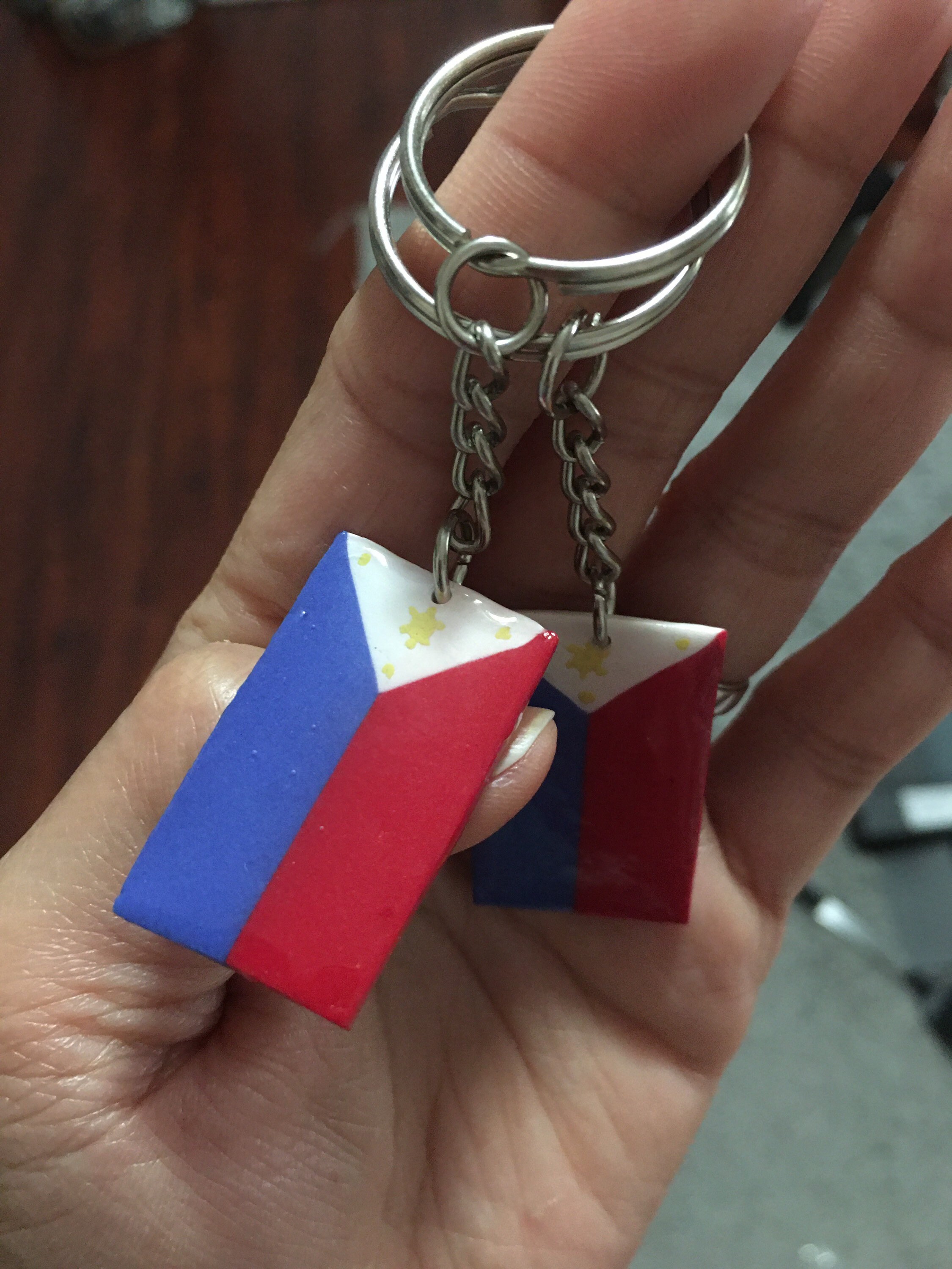 Handmade Philippine Flag Keychains Etsy