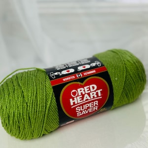 Red Heart Super Saver Yarn: 100% Acrylic Worsted Weight, 7oz Skein