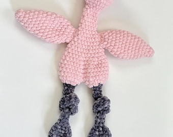 Handmade Crochet Flamingo Amigurumi: Soft Plush Stuffed Animal