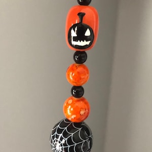 Pompoen Halloween-sleutelhanger; Pompoenbedel; Halloween-pompoenaccessoire