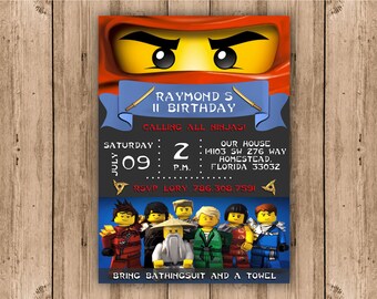 Invitation Anniversaire Lego Etsy Invitation Anniversaire Lego Etsy