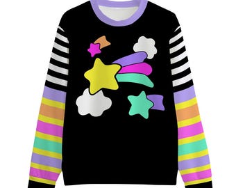 Dreamy Sweater | Pastel Goth Gamer Shirt | Kawaii Clothes | Star Clothes | Yume Kawaii | Cute Aesthetic Sweatshirt *RARE*