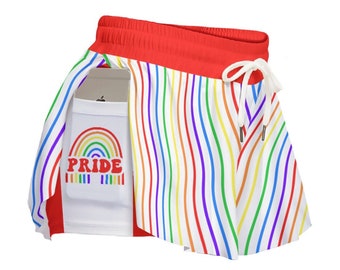 Pride Flowy Shorts | LGBTQ Rainbow Bottoms | Cute Gift for Them