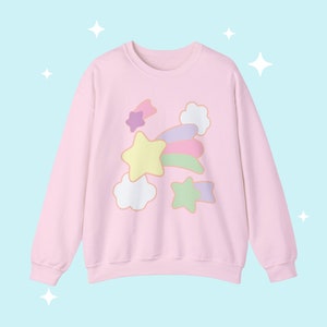 Dreamy Minimalist Sweatshirt | Pastel Sweater  | Pastel Gamer Shirt | Kawaii Clothes | Yume Kawaii | Cute Aesthetic Sweatshirt