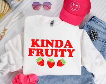 Strawberry Sweatshirt | Y2K Top | Strawberry Shirt | Gift For Girlfriend | Cottagecore Clothes | Gift For Her | Cute Aesthetic Sweatshirt