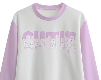 Cutecore Sweatshirt | Cute Pastel Sprinkle Birthday Shirt | Pink Kawaii Clothes | Kawaii Pullover | Best Friend Gift
