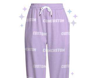 Custom Sweatpants | Soft Cotton Jogger | Custom Pattern | Personalized Sweatpants
