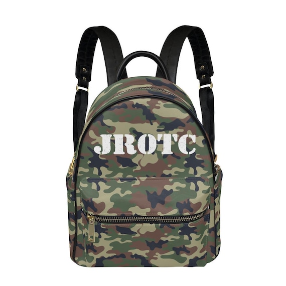 Mini backpack army green Amazon.com | GzLeyigou Army Camouflage Small Backpack 12  main image 4
