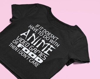 Anime Crop Top | Cute Fitted Graphic Top | Y2K Baby Tee | Anime Shirt | Gift For Girlfriend | Japanese Streetwear | Gift For Her