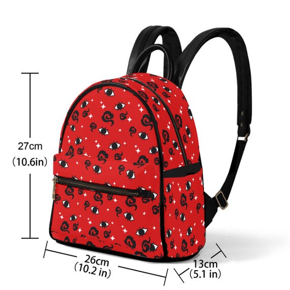 cute anime mini backpacks Silly Anime Eyes Mini Backpack | Anime Funny Evil Eye Cosplay Pastel Goth,  Alt, Emo, Cosplay, Kawaii Bag