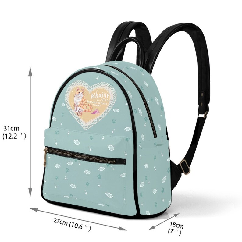 Innocent Khajiit Backpack - Mini Sling Kawaii backpack Cat Eyes Lover, Gamer Girls & College Students Gifts image 2
