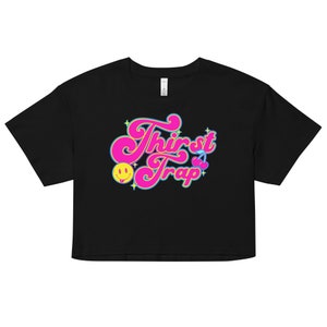 Thirst Trap Crop Top | Cute Fitted Graphic Top | Y2K Baby Tee | Gift For Girlfriend | Trendy Funny Shirt |  Gift For Her