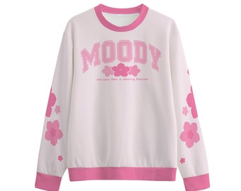 Cherry Blossom Sweater | Preppy Sweatshirt | Sakura Pink Kawaii Clothes | Amazing Aesthetic College Anime Gift