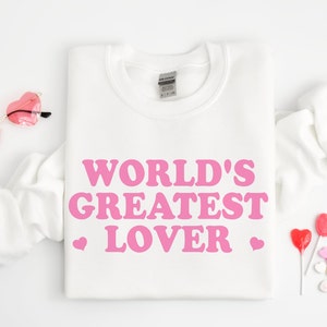 Lover Valentine Sweatshirt, Cute Heart Sweater,  Love Valentines Day Gift, Funny Valentines Day Shirt