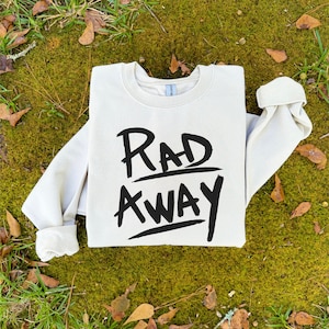 Rad Away Sweatshirt | Y2K Shirt | Retro Vault Dweller Gift For Him | Gift For Her | Vault Girl Aesthetic Sweatshirt | Punk Jumper