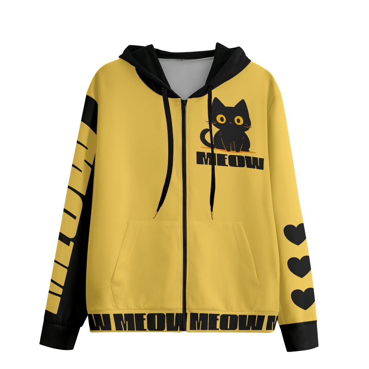 Cat Ear Zip Hoodie - Etsy Cat Ear Zip Hoodie - Etsy