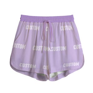 Custom High Waisted Shorts | Cotton Soft Pocket Shorts | Cute Gift for Her