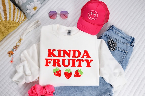 Strawberry Sweatshirt | Y2K Top | Strawberry Shirt | Gift For Girlfriend | Cottagecore Clothes | Gift For Her | Cute Aesthetic Sweatshirt