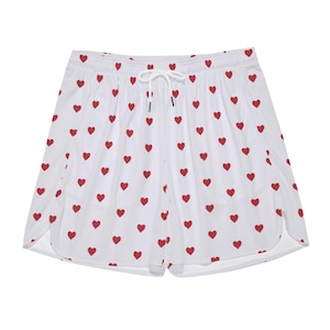 Red Heart Shorts |  Boyfriend Lounge Boxers | Fun Lovely Sport Shorts | Gift For Him | Valentine Gift | Fathers Day Gift | Essential Bottoms