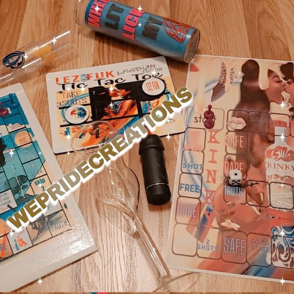 Kinky Lesbian Drinking Game Etsy