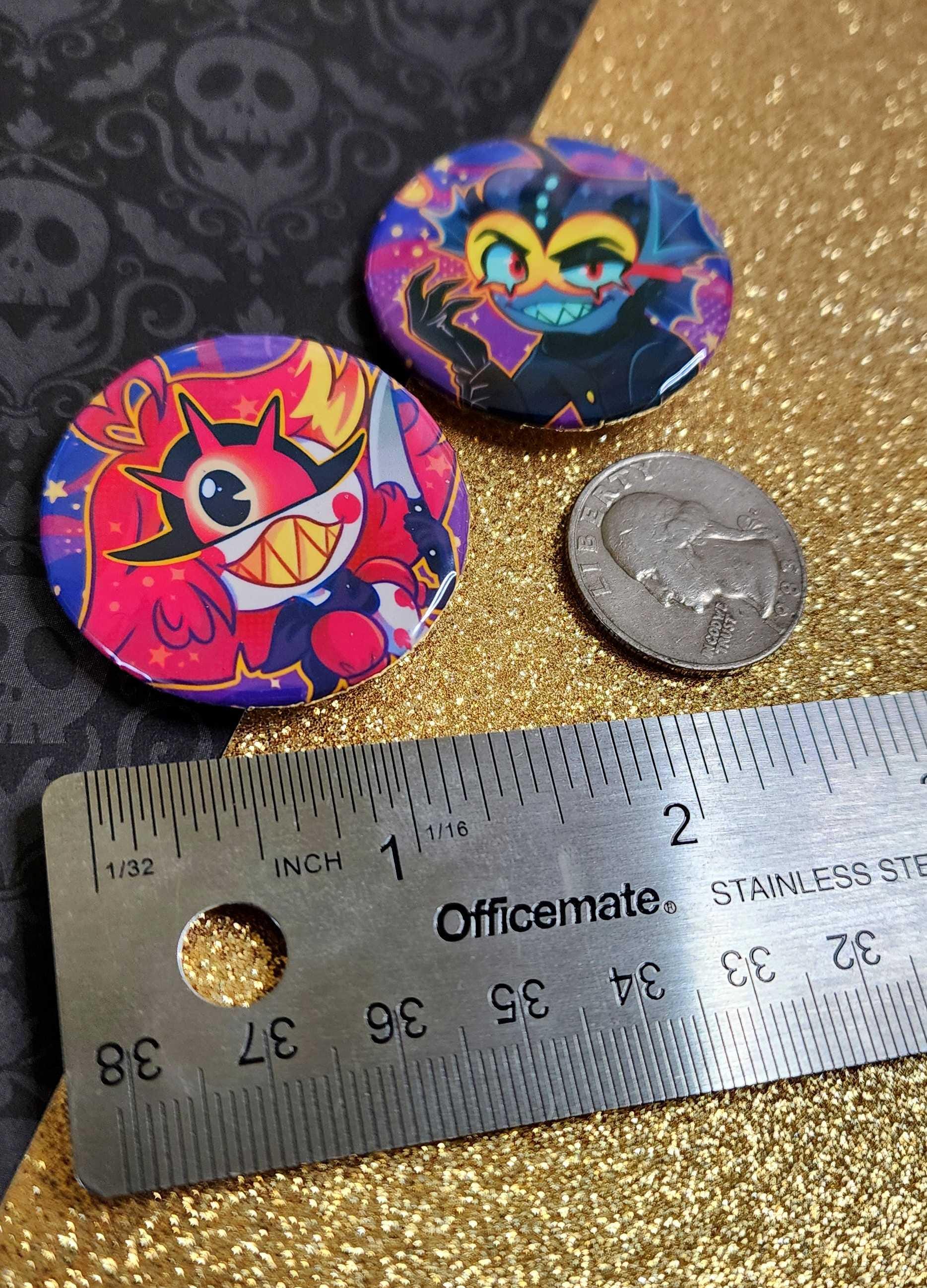 Hazbin Hotel Pin Holographic or Glossy Buttons Wave 2 | Baxter