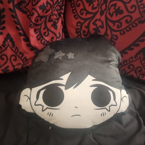 Omori Plush Throw Pillow 15 inch | RPG Maker Horror Omori Fan Gift