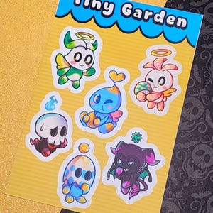 Sonic Adventure Chao Garden Sticker Sheet | Sonic Fan Gift Virtual Pet Cute Kawaii Stationery Sonic Sticker