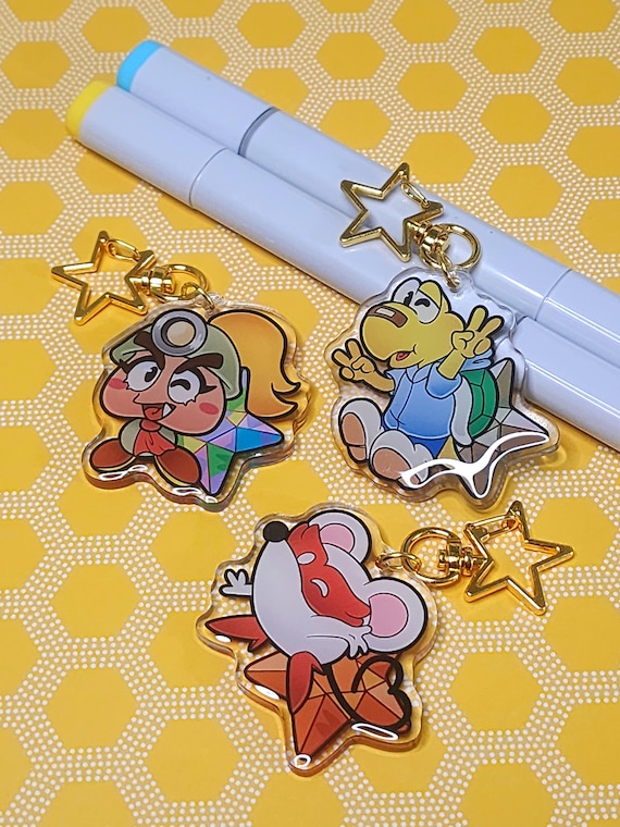 LAST CHANCE Paper Mario the Thousand Year Door Keychain