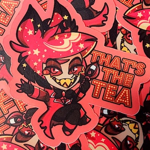 Hazbin Hotel Alastor Sticker - That&#39;s The Tea | Vivziepop Hazbin Hotel Fan Gift
