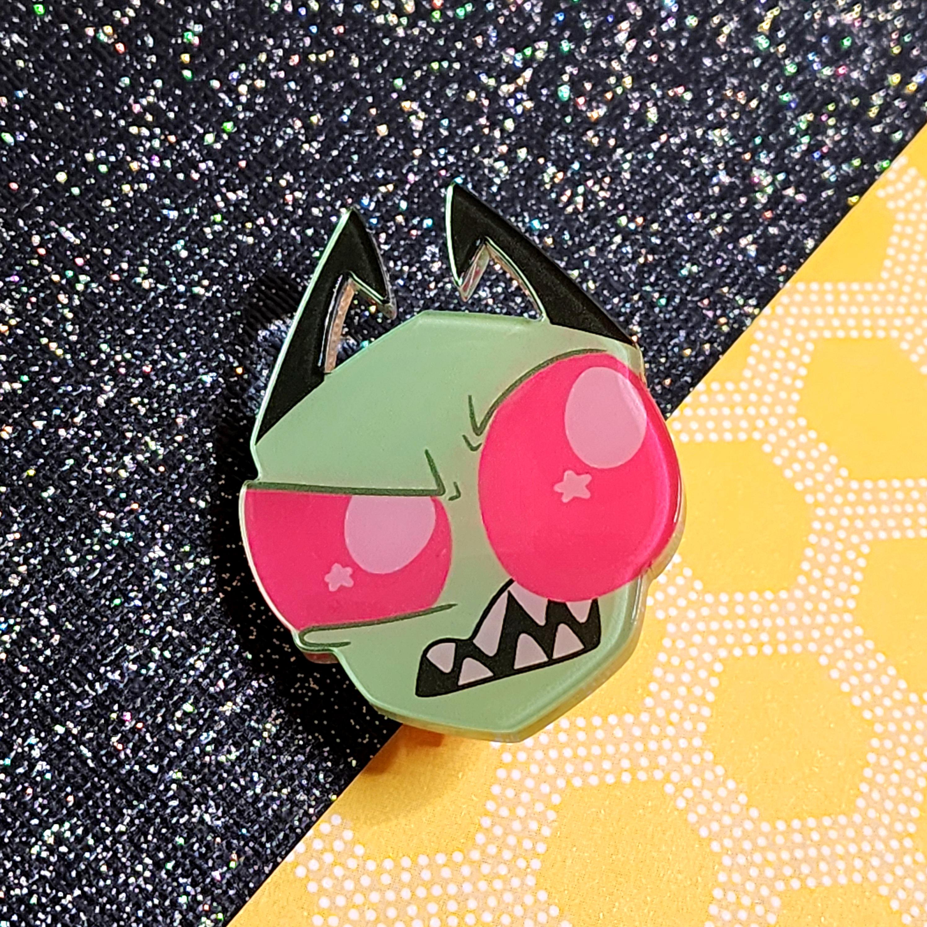 ★*★様 GOOD MORNING INVADER Stampop スタンポップ Invader Zim Pin | Nostalgic Cartoon Invader Zim Fan Gift Acrylic