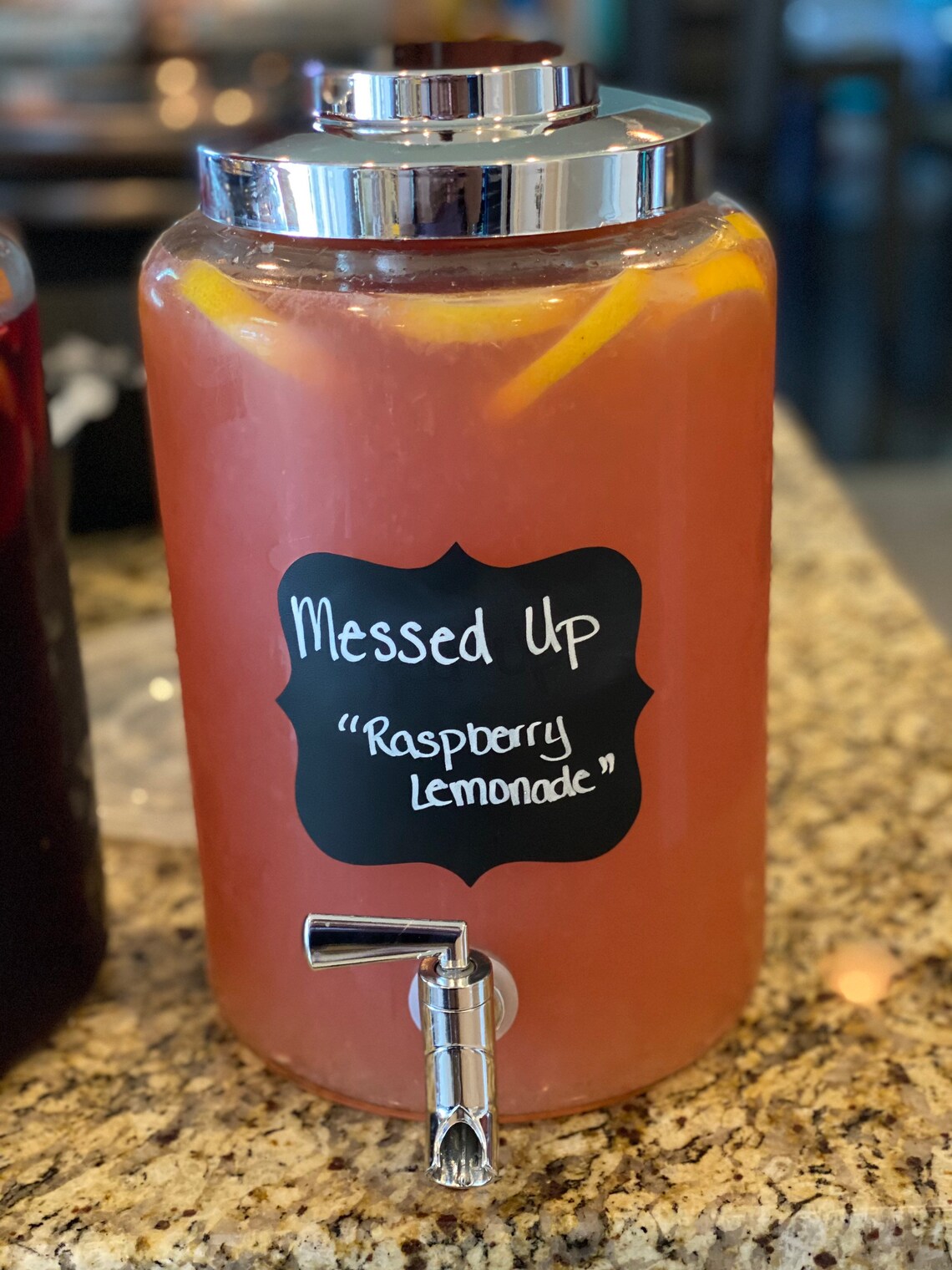 Chalkboard Labels Drink Dispenser Labels Food Labels Table Etsy