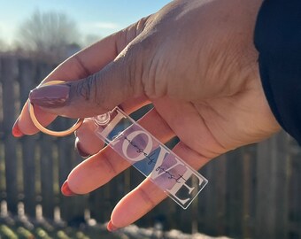 Love Yourself First Acrylic Keychain: Inspirational Self-Love Gift